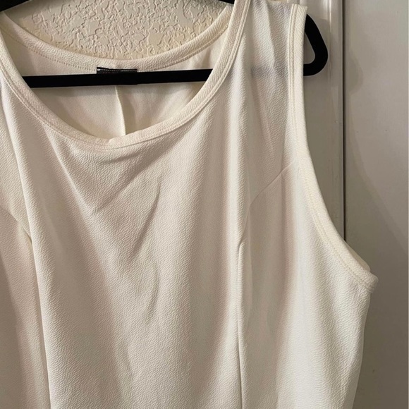 Plus Size Women’s sleeveless midi cream dress size 6X NEW - Picture 6 of 10